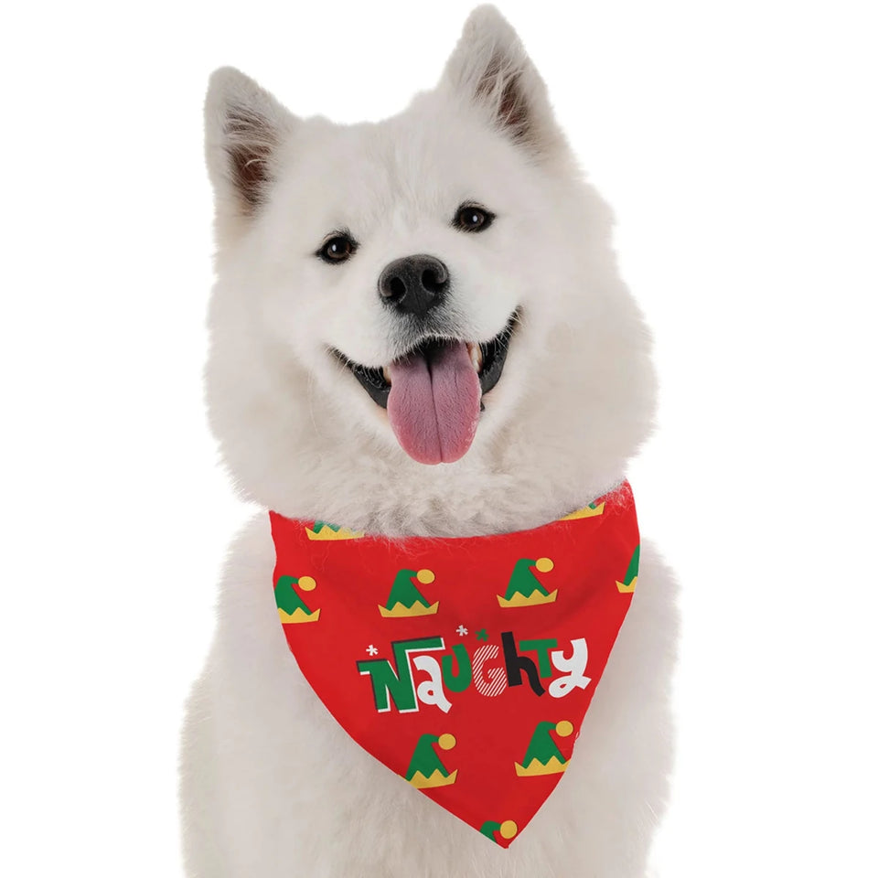 Naughty Holiday Dog Bandana by Bandoggies - Pets Perfect