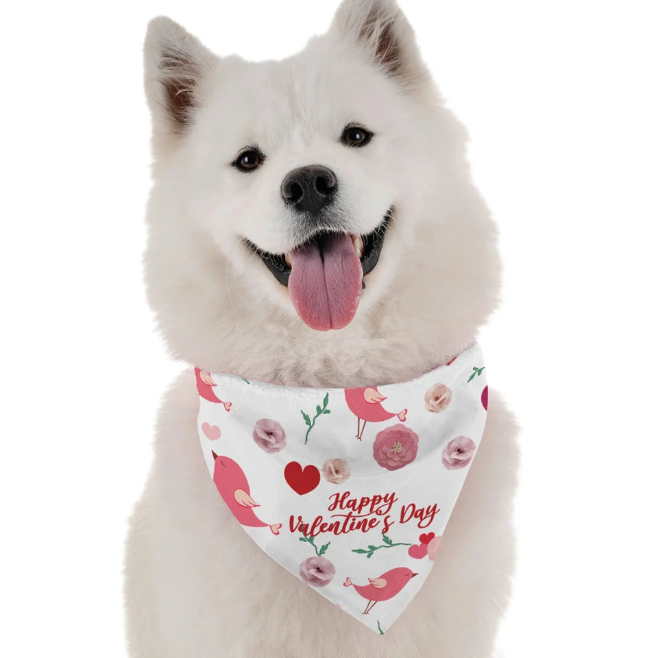 BanDoggie Happy Valentine's Day Dog Bandana - Soft Microfiber, Made in USA - Pets Perfect