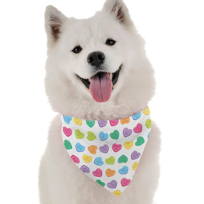 Candy Hearts Dog Bandana by BanDoggie - Pets Perfect
