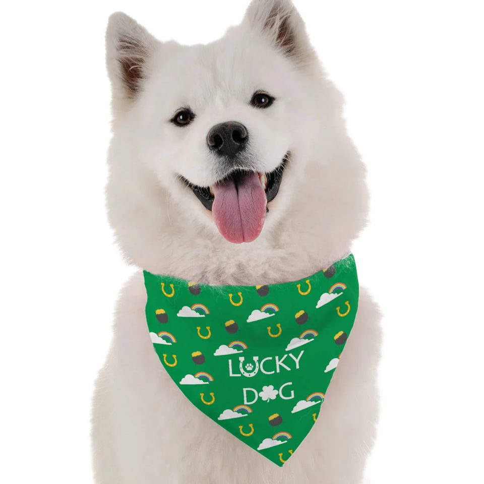 Lucky Dog Bandana by BanDoggie - Holiday Shamrock Pet Bandana - Pets Perfect