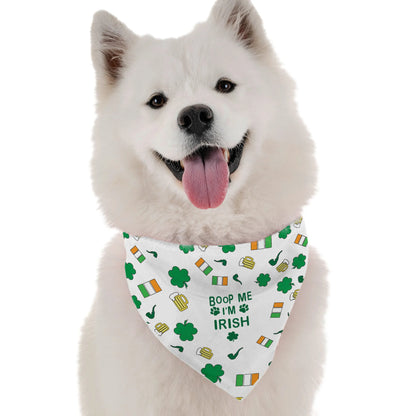 Boop Me I'm Irish Dog Bandana by BanDoggie