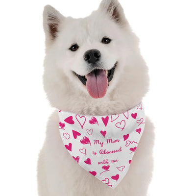 BanDoggie My Mom is Obsessed with Me Funny Dog Bandana - Pets Perfect