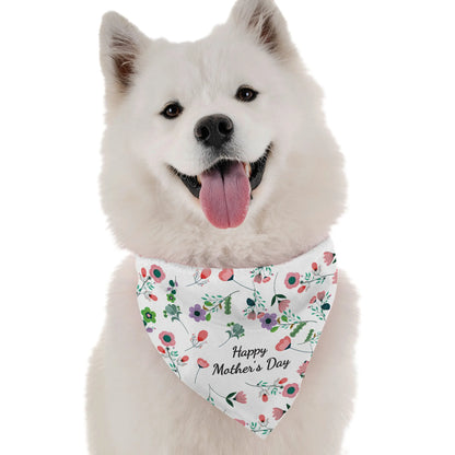 BanDoggie Happy Mother's Day Dog Bandana - Holiday Print Microfiber Pet Bandana