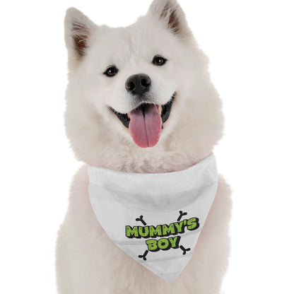 BanDoggie Mummy's Boy Dog Bandana - Soft Microfiber Mother's Day Pet Bandana, Made in USA