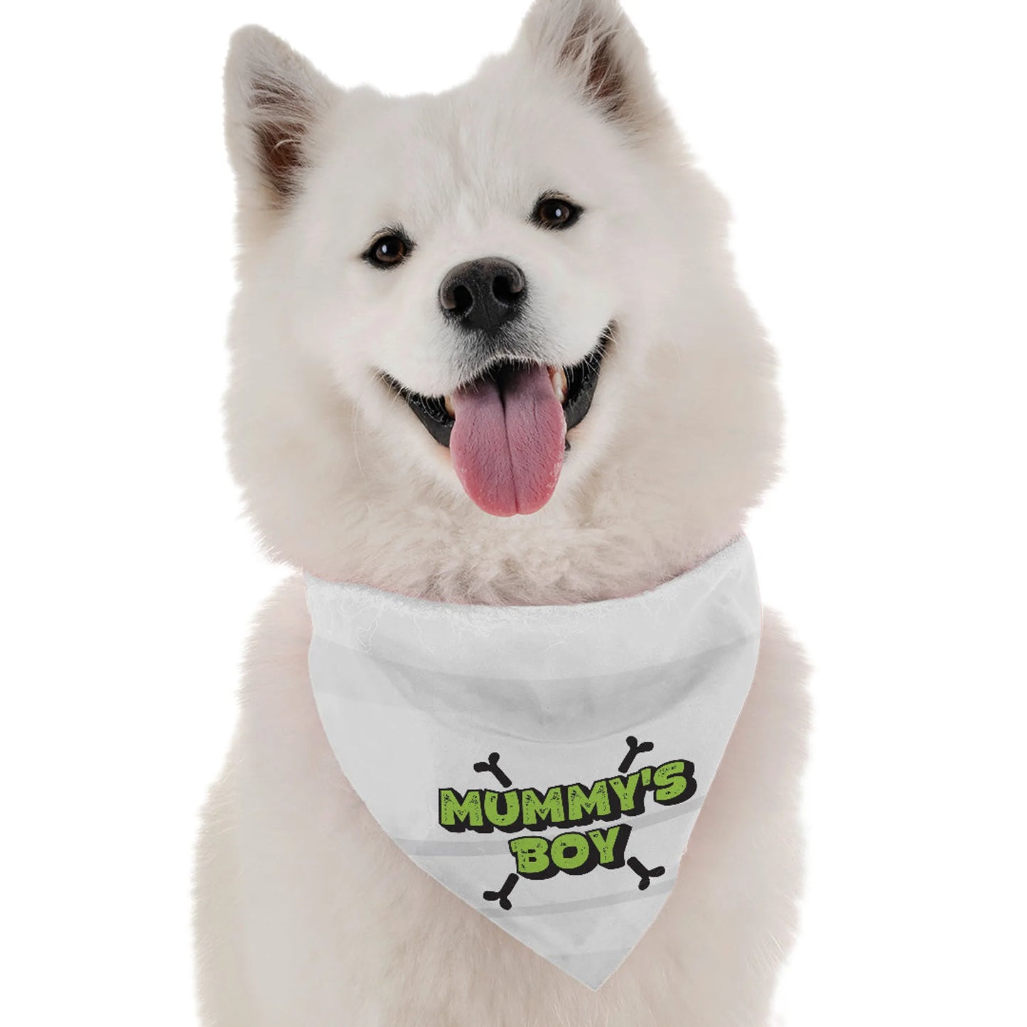 BanDoggie Mummy's Boy Dog Bandana - Soft Microfiber Mother's Day Pet Bandana, Made in USA