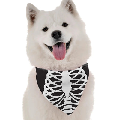 BanDoggie Skeleton Costume Dog Bandana - Soft Microfiber Halloween Pet Bandana, Made in USA - Pets Perfect