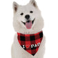 I Love Dad Father's Day Dog Bandana by BanDoggie