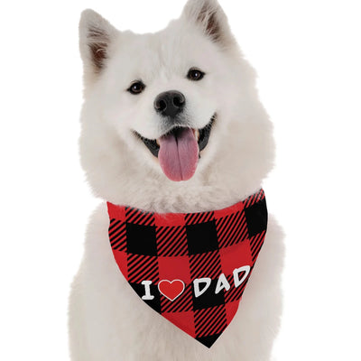 I Love Dad Father's Day Dog Bandana by BanDoggie - Pets Perfect