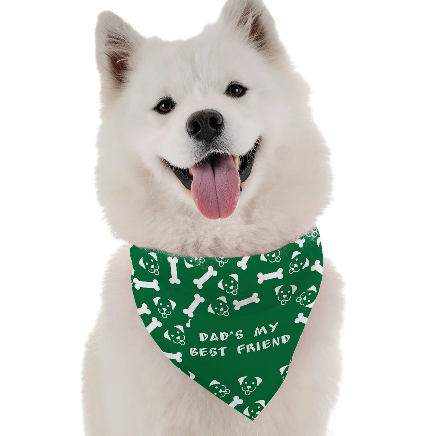 BanDoggie Dad's My Best Friend Dog Bandana - Soft Microfiber Father's Day Pet Bandana, Made in USA
