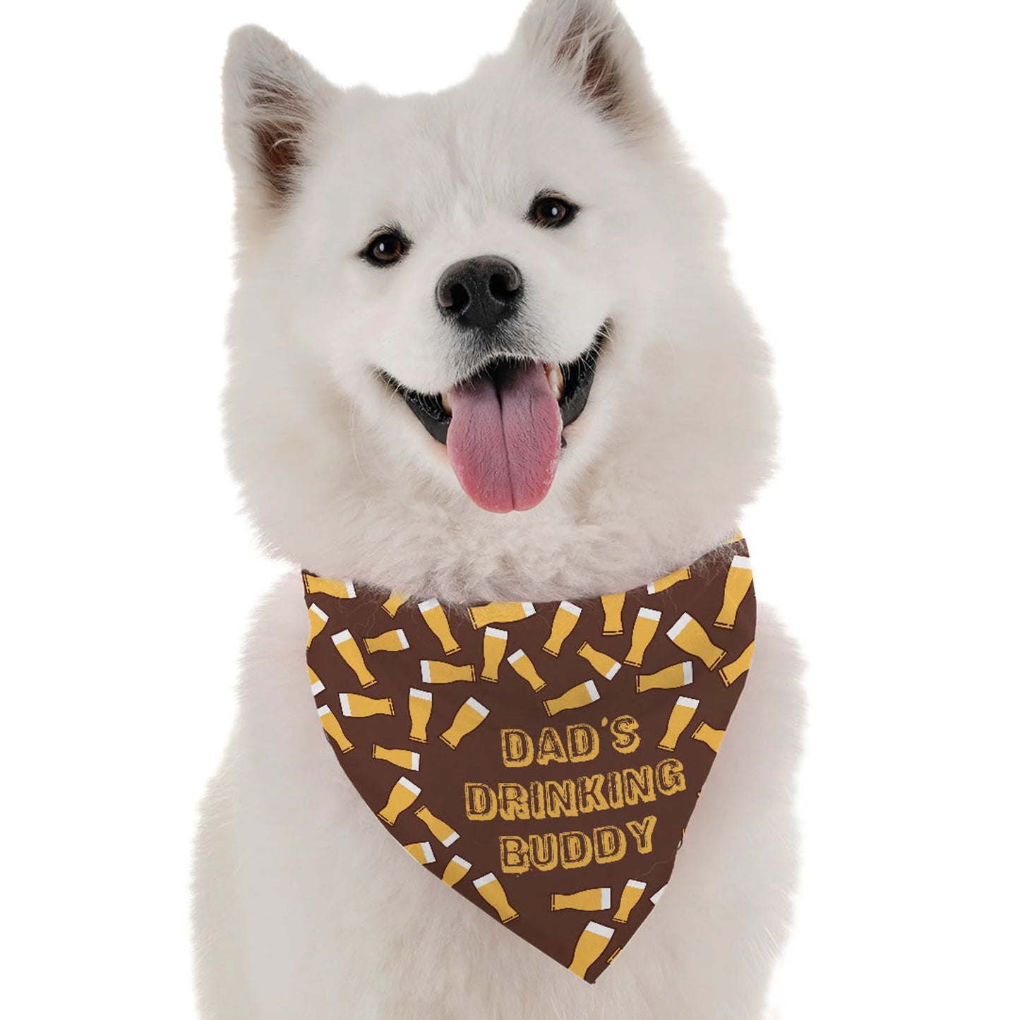 BanDoggie Dad's Drinking Buddy Funny Dog Bandana