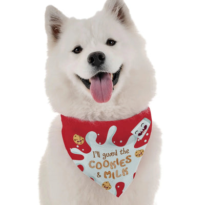 Cookies and Milk Christmas Dog Bandana by BanDoggie - Pets Perfect