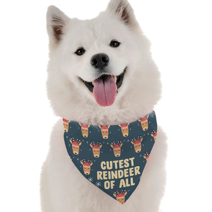 Cutest Reindeer of All Dog Bandana by BanDoggie