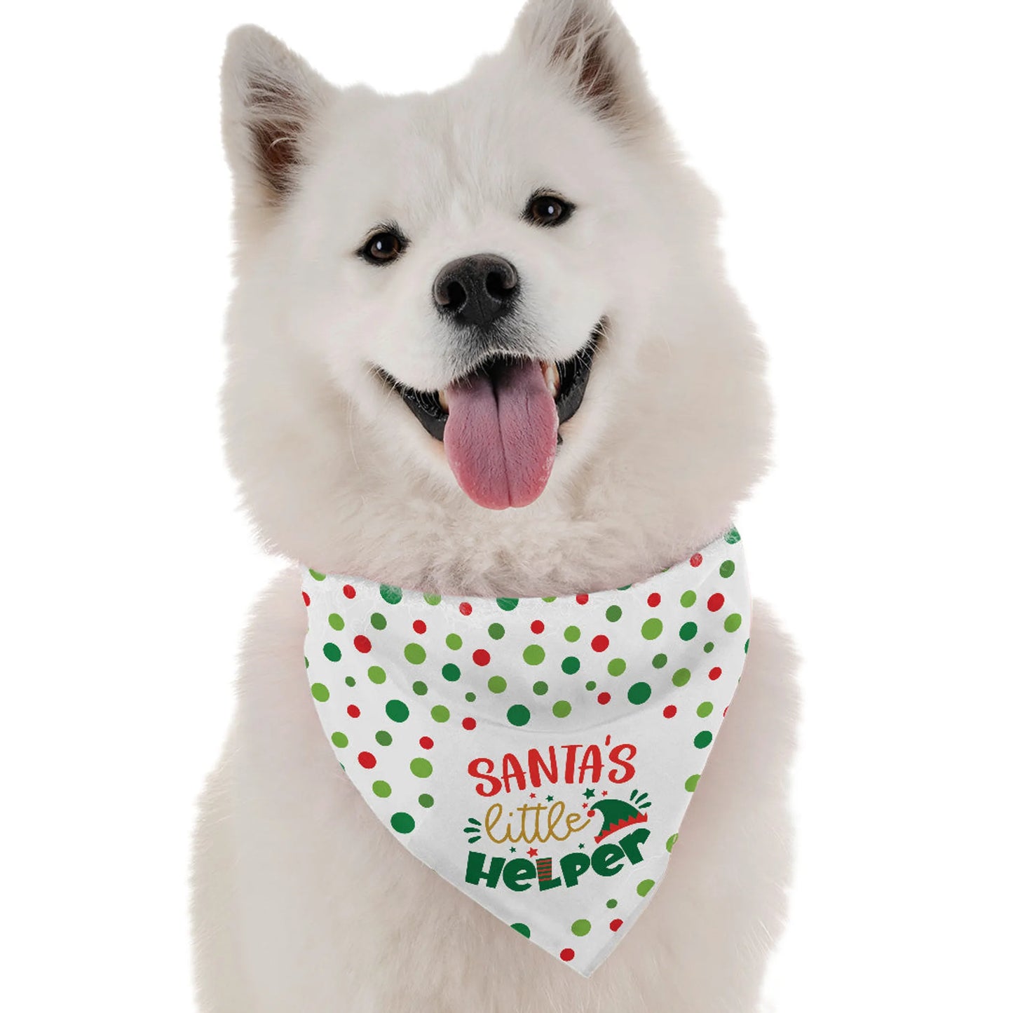 Santa's Little Helper Dog Bandana by BanDoggie