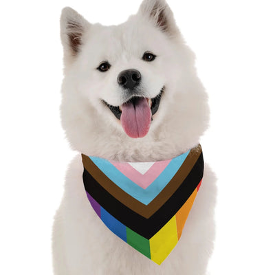 BanDoggie Progress Pride Dog Bandana - Celebrate Love All Year Round - Pets Perfect