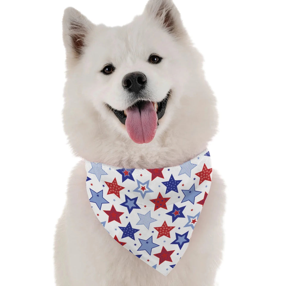 BanDoggie PAWtriotic Dog Bandana - Soft Microfiber 4th of July Pet Bandana, Made in USA - Pets Perfect