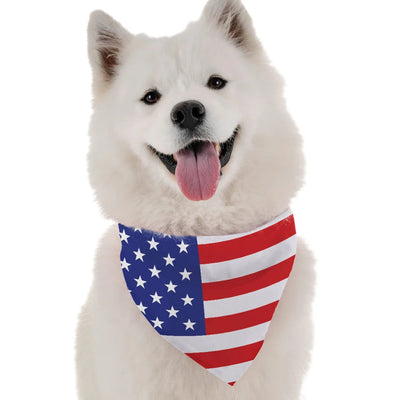 All American Patriotic Dog Bandana by BanDoggie - Soft Microfiber, Made in USA - Pets Perfect