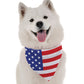 All American Patriotic Dog Bandana by BanDoggie - Soft Microfiber, Made in USA