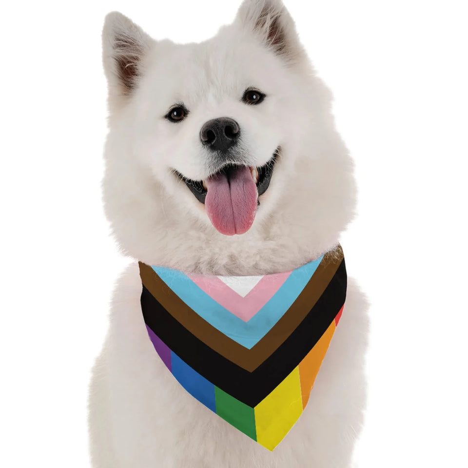 BanDoggie Progress Pride Dog Bandana - Celebrate Love All Year Round - Pets Perfect