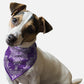 BanDoggie Violet Paisley Dog Bandana - Western-Inspired Microfiber Pet Bandana