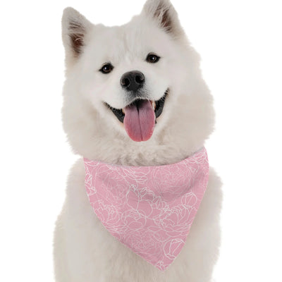 Pink Carnation Floral Dog Bandana by Bandoggies - Pets Perfect