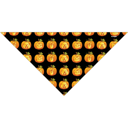 BanDoggie Jack-O-Lanterns Halloween Dog Bandana - Soft Microfiber, USA Made