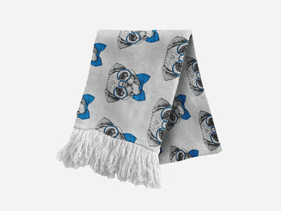 Smartie Pants Pug Luxury Turkish Scarf Bandana by Bandoggies - Pets Perfect