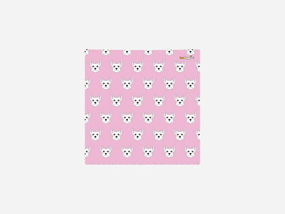 Scottie Dog Microfiber Cleaning Cloth - Pink & White Scottish Terrier Design - Pets Perfect