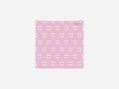 Scottie Dog Microfiber Cleaning Cloth - Pink & White Scottish Terrier Design - Pets Perfect