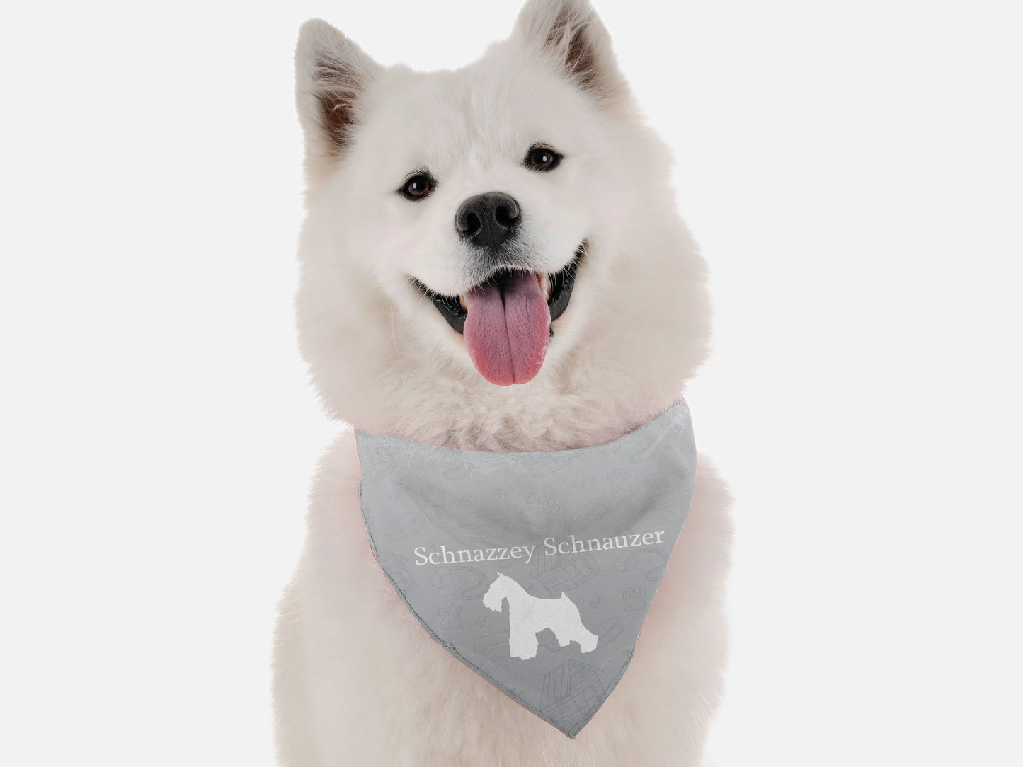 Schnazzey Schnauzer Dog Bandana by BanDoggie