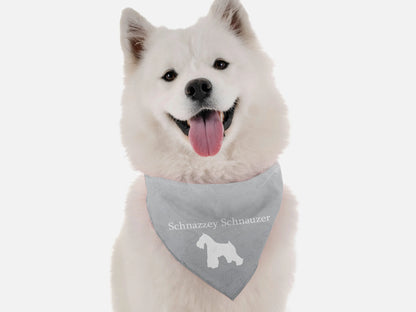 Schnazzey Schnauzer Dog Bandana by BanDoggie