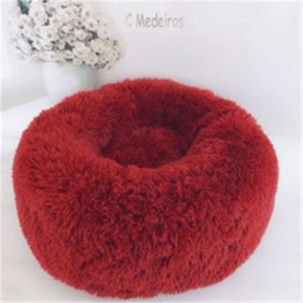 Luxuriously Cozy Round Plush Cat Mattress - Pets Perfect