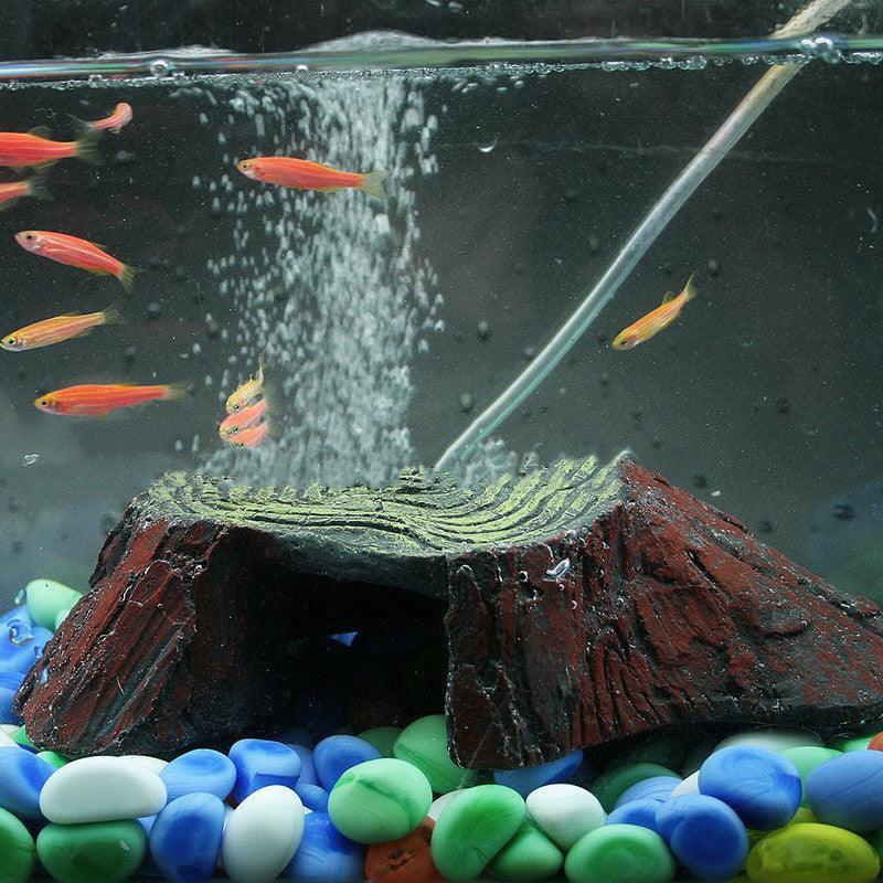 Resin Reptile Balcony Climbing Rockery - Simulated Turtle Platform For Fish Tanks And Aquariums - Pets Perfect