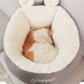 Snugglepaws Deluxe Cozy Cotton Dog Bed - Luxurious Sleeping Bag For Puppies And Small Dogs - Pets Perfect