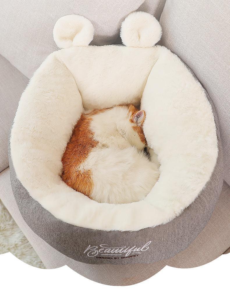 Snugglepaws Deluxe Cozy Cotton Dog Bed - Luxurious Sleeping Bag For Puppies And Small Dogs - Pets Perfect