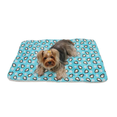 Penguins & Snowflakes Flannel/Ultra-Plush Blanket - Pets Perfect