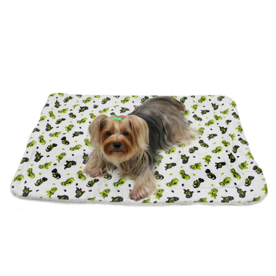 Playful Dinosaur Flannel/Ultra-Plush Blanket - Pets Perfect