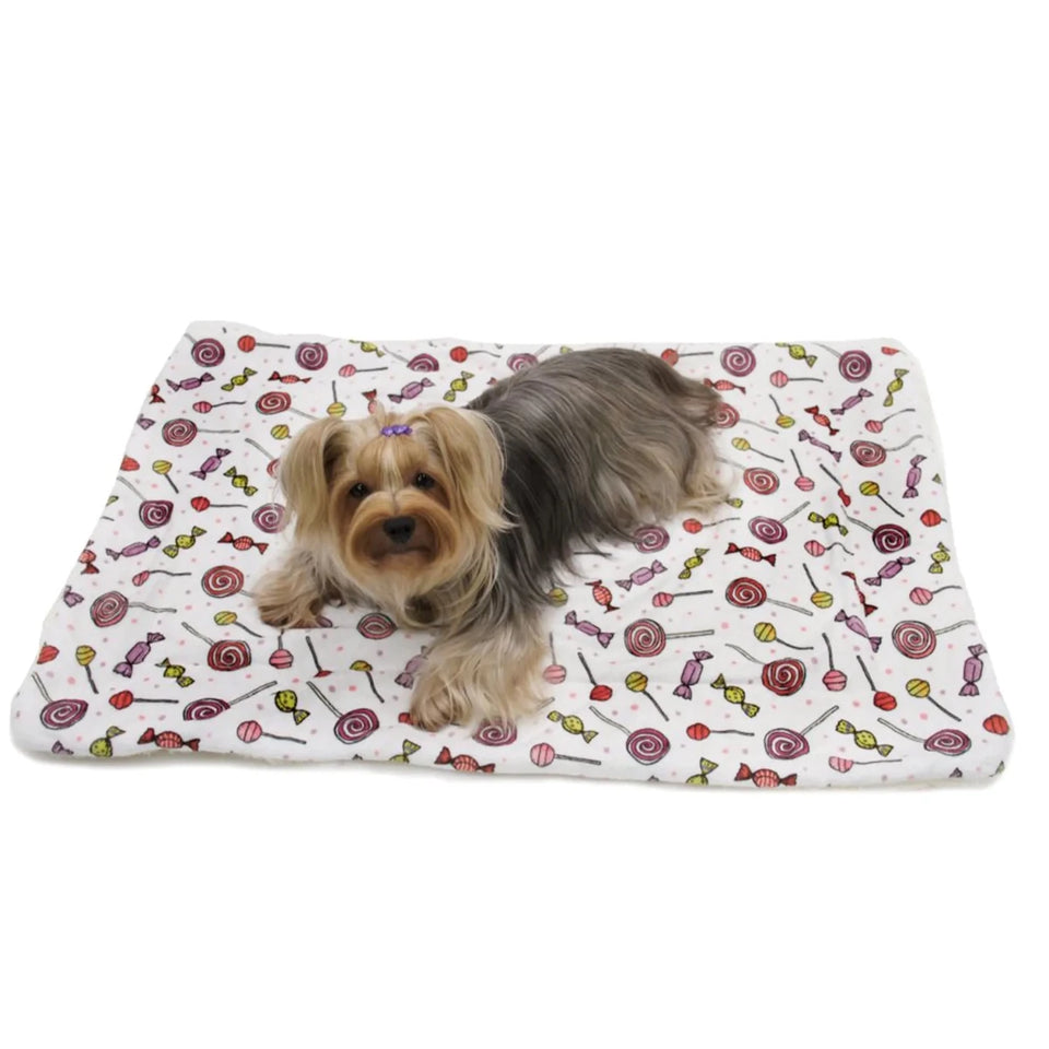 Ultra Soft Minky/Plush Sweet Candies Blanket - Pets Perfect