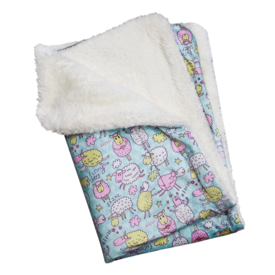 Ultra Soft Minky/Plush Funny Sheep Blanket - Pets Perfect