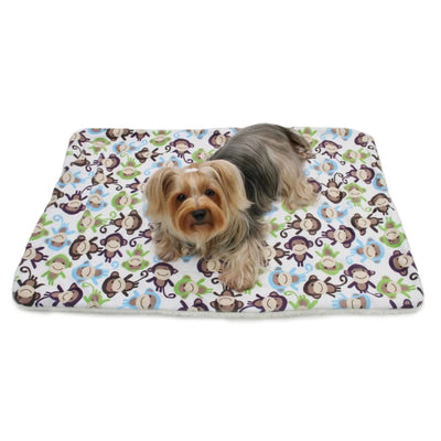 Ultra Soft Minky/Plush Monkey Blanket - Pets Perfect