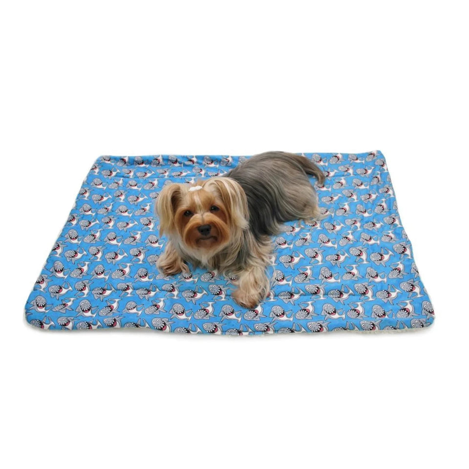 Ultra Soft Minky/Plush Silly Sharks Blanket - Pets Perfect