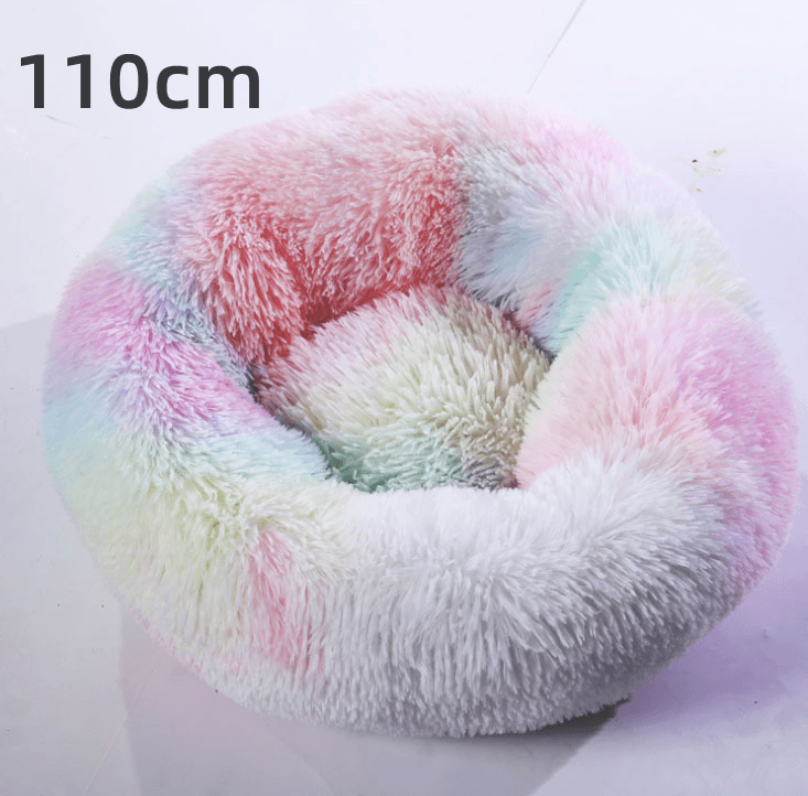 Cozy Haven: Luxurious Round Pet Bed For Winter Comfort - Pets Perfect