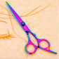 Professional Pet Grooming Scissors Set - 7 - Piece Kit with Curved, Straight & Thinning Shears - Pets Perfect