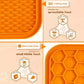 Pawsome Pets Silicone Dog Lick Mat with Dual Feeding Zones - Pets Perfect