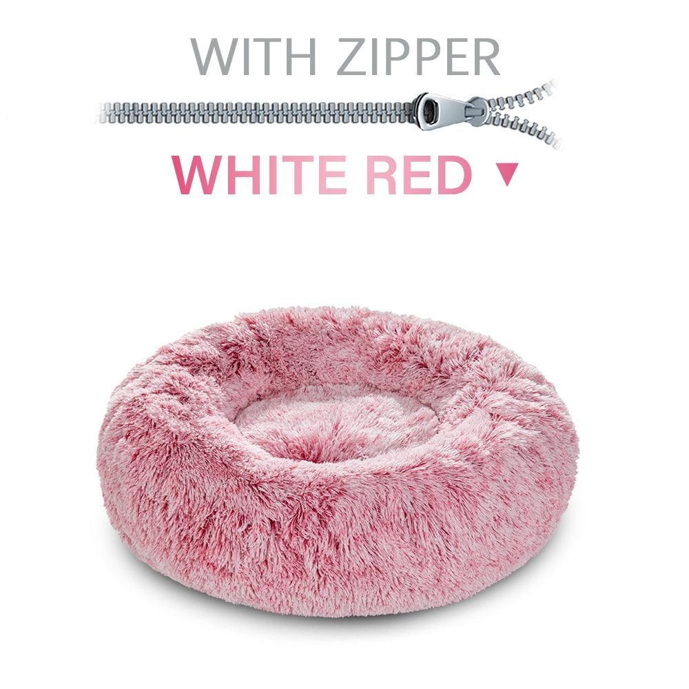 The Snugglepaws Plush Donut Pet Bed: Luxuriously Cozy Haven For Dogs And Cats - Pets Perfect