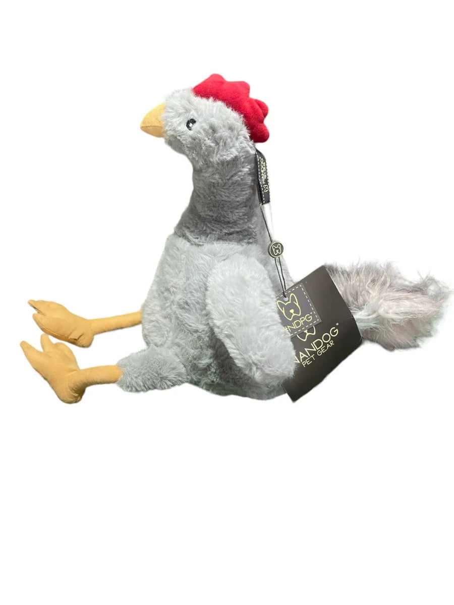 NANDOG My BFF Chicken Crazy Dog Toy Gray - Pets Perfect