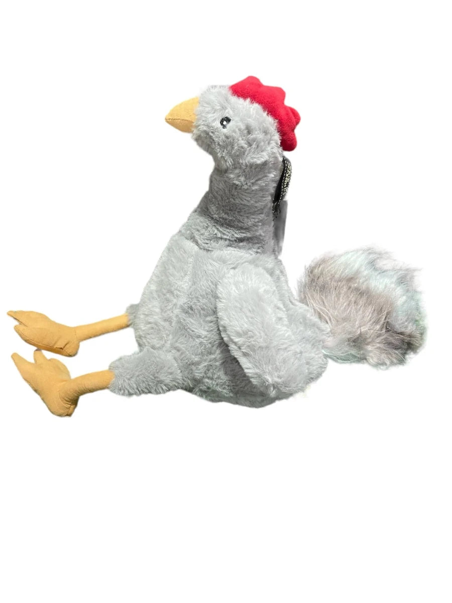 NANDOG My BFF Chicken Crazy Dog Toy Gray - Pets Perfect