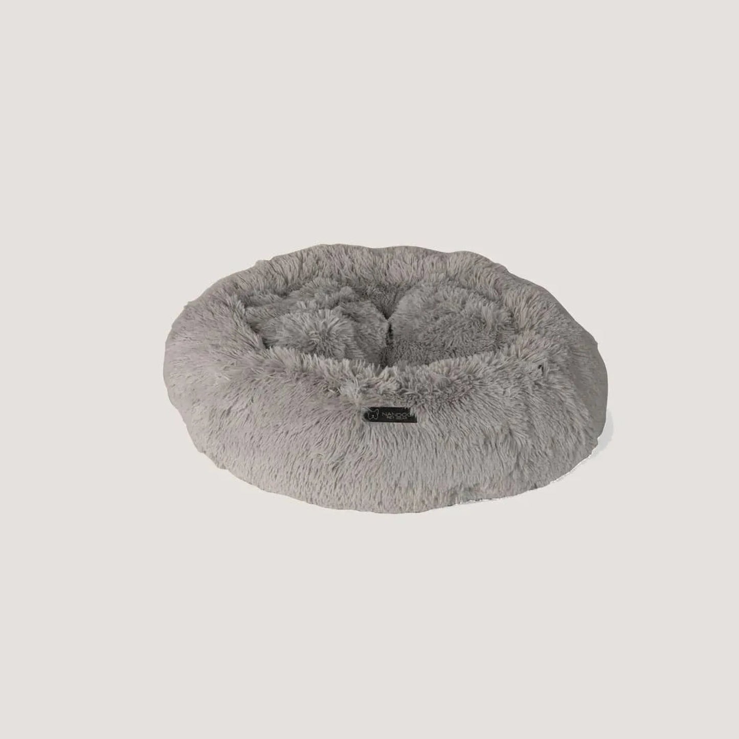 NANDOG Light Grey Calming Shaggy Bed