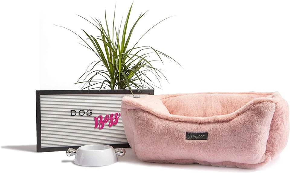 NANDOG Cloud Reversible Bed -PINK - Pets Perfect