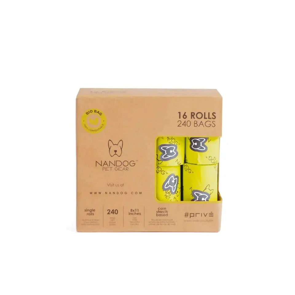 NANDOG 100% Bio Poop Bags - Pets Perfect
