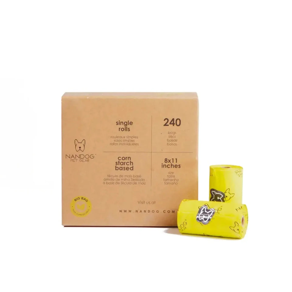 NANDOG 100% Bio Poop Bags - Pets Perfect